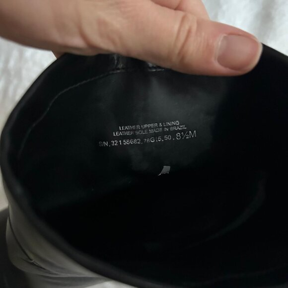 Tory Burch Booties 8 M Black Ankle Boots Leather Heel 3.5 Inch - Picture 8 of 10